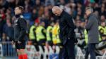 El entrenador del Real Madrid, Zinedine Zidane, contrariado