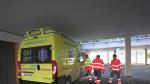 Ambulancia en el centro de salud ensanche de Teruel. Foto Antonio Garcia/Bykofoto. 26/01/20 [[[FOTOGRAFOS]]] [[[HA ARCHIVO]]]