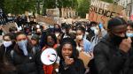 Black Lives Matter protest in London in wake of George Floyd's death
