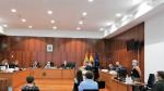 Los acusados, este miércoles, durante el juicio celebrado en la Audiencia de Zaragoza.