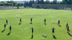 Imagen del último entrenamiento del Real Zaragoza, este viernes 7 de agosto.