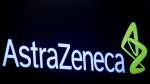 El logo de AstraZeneca.
