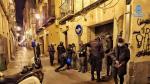 Una imagen del dispositivo de seguridad ciudadana desplegado este lunes en el barrio de San Pablo (Zaragoza).