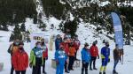 Podio de los mejores en el Campeonato de España de esquí nórdico de personas con diversidad funcional.