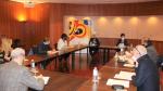 El presidente de la DPH y el alcalde de Huesca se han reunido con representantes del comercio y la hostelería de la provincia.