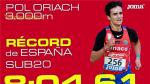 Pol Oriach batió en Barcelona el récord de España sub 20 de atletismo.