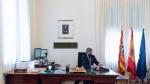 El fiscal superior de Aragón, José María Rivera, ayer en el despacho en su último día de trabajo.