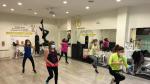 Las clases de los gimnasios, como esta de Límite Fitness de Huesca, están limitadas a cuatro usuarios.