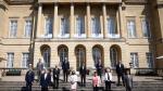 Los ministros de Finanzas del G7 tras alcanzar el acuerdo en Londres