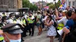 Protest against COVID-19 lockdown in London