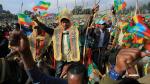FILE PHOTO: People attend a rally to support the National Defense Force at the Meskel Square in Addis Ababa