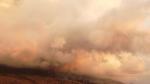 Smoke rises following the eruption of a volcano in Tajuya, on the Canary Island of La Palma