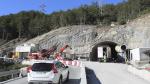 Obras del futuro túnel del congosto de Seira, en la N-260.