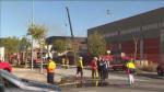 Trece trabajadores heridos en el incendio de una planta de residuos químicos en Tarragona