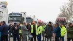 Medio centenar de camiones recorre las calles de Teruel en protesta por la subida del combustible