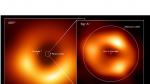 Comparativa entre dos agujeros negros supermasivos: M87 (izquierda) y Sagitario A* (derecha).