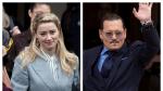 Amber Heard y Johnny Depp a su salida del juzgado