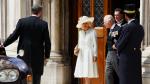 Britain's Camilla, Duchess of Cornwall, waves from a car as she leaves after the National Service of Thanksgiving held at St Paul's Cathedral as part of celebrations marking the Platinum Jubilee of Britain's Queen Elizabeth, in London, Britain, June 3, 2022. REUTERS/Dylan Martinez BRITAIN-ROYALS/PLATINUM-JUBILEE