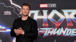 El actor australiano Chris Hemsworth asiste al estreno de la última película de Thor.