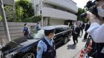Llegada de los restos de Shinzo Abe a su residencia en Tokio.