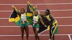 Triplete jamaicano en el Mundial de Atletismo Oregón 2022.