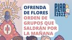 Grupos de la Ofrenda de Flores 2022 en Zaragoza que salen por la mañana