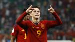Gavi de España celebra un gol en un partido de la fase de grupos del Mundial de Fútbol Qatar 2022 entre España y Costa Rica