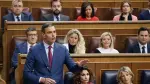 El presidente del Gobierno, Pedro Sánchez, interviene en la sesión de control al Gobierno celebrada este miércoles en el Congreso.