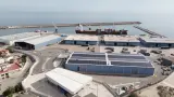 Vista aérea del Puerto de Valencia