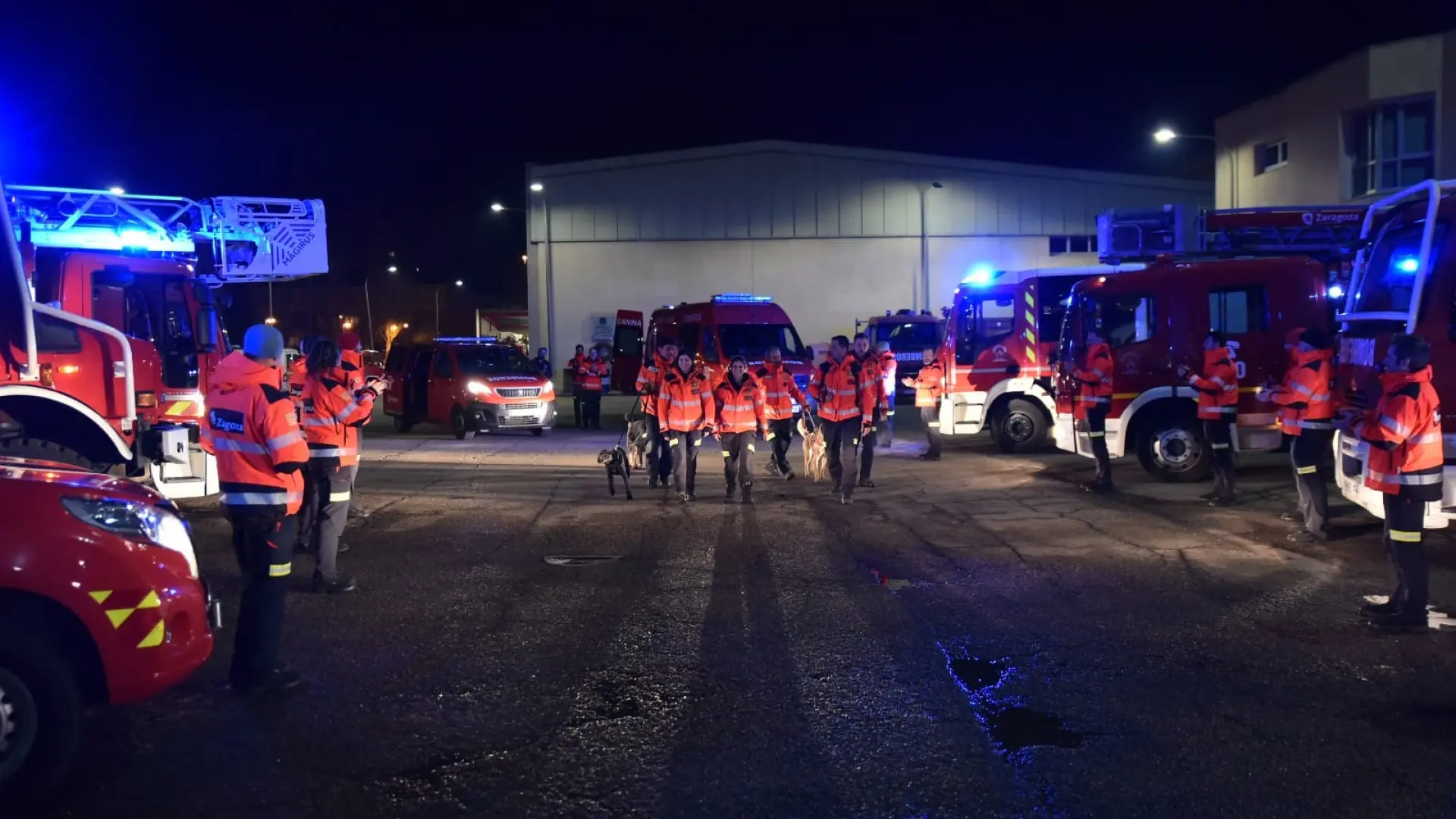 Quatre conteneurs brûlent ce soir à Saragosse