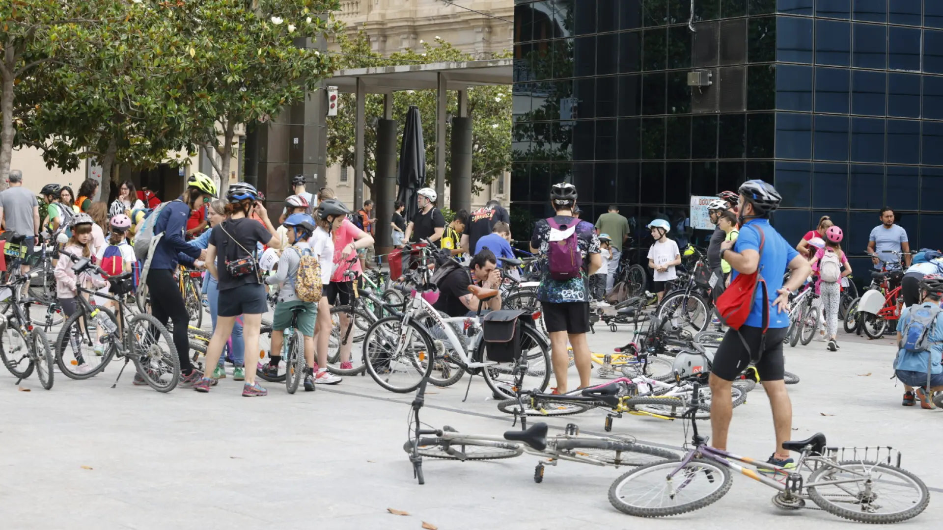 Zaragoza celebra este domingo su tradicional bicicletada escolar con una ruta de 7 kilómetros