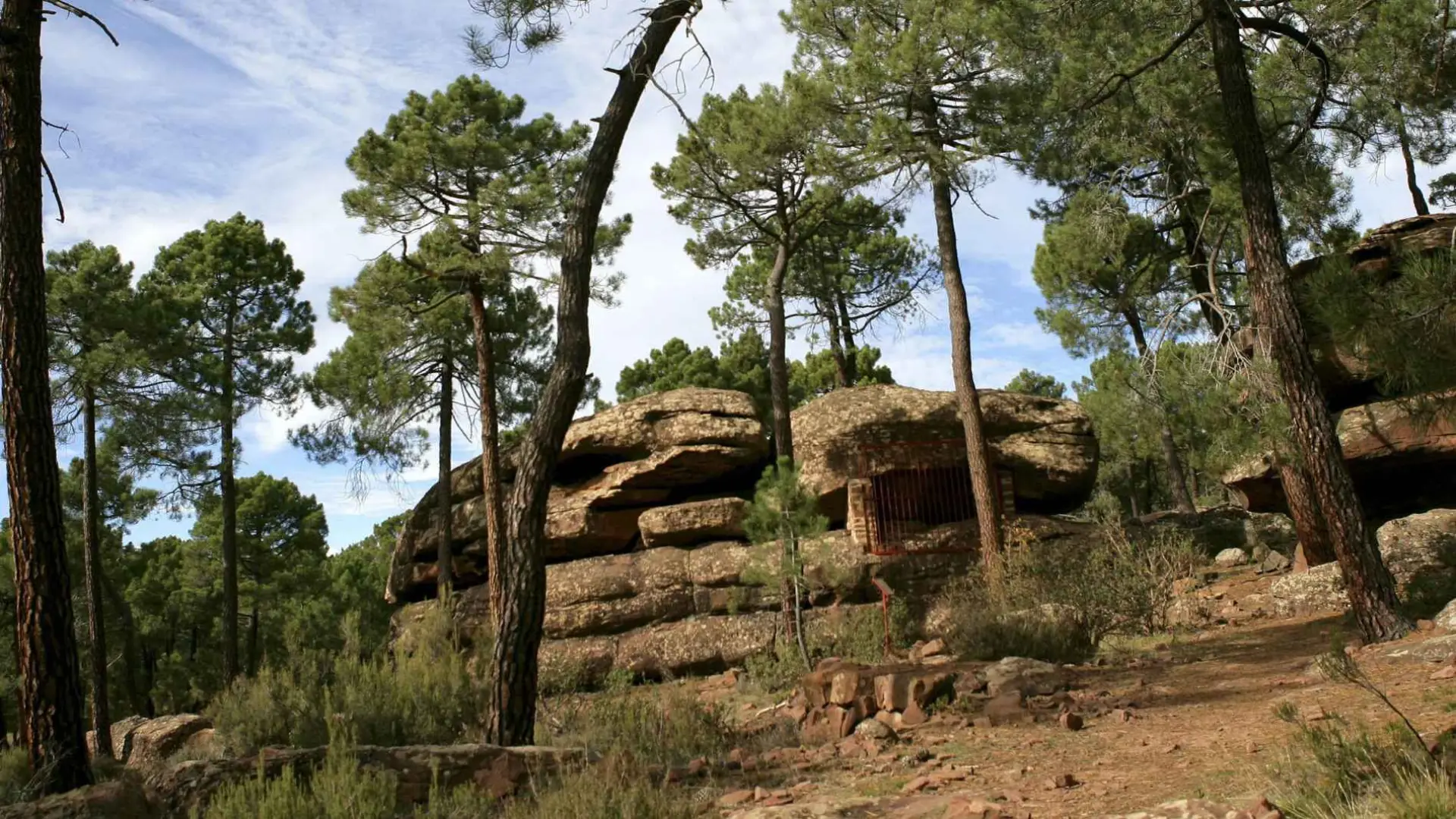 Fotos de la ruta sencilla en un barranco de Teruel entre pinturas rupestres  y pinares de rodeno | Imágenes