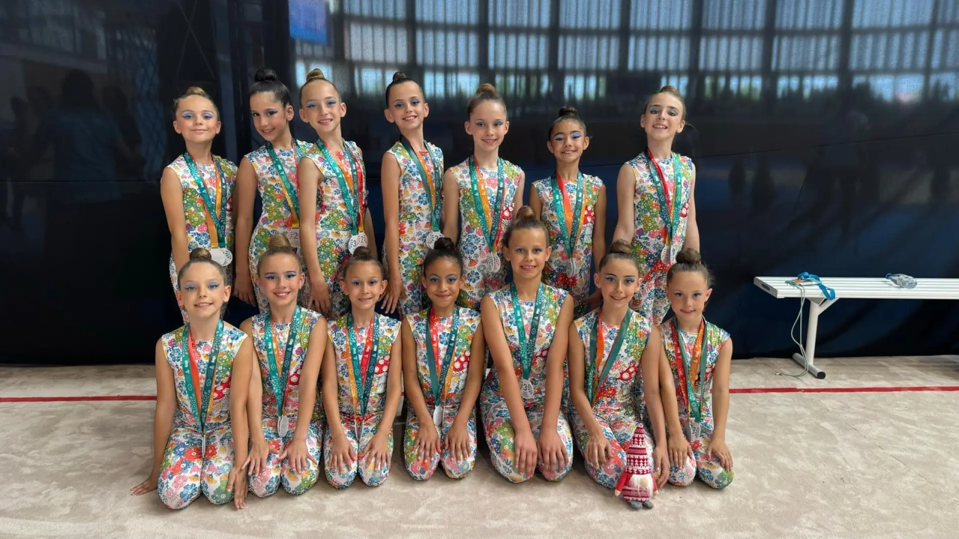 El club 90 de gimnasia rítmica sobresale en dos competiciones internacionales