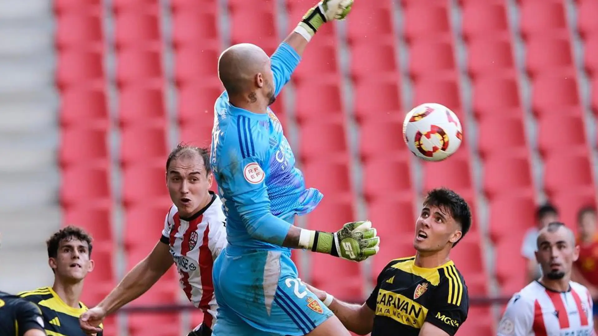 Nico Rodríguez gana al Deportivo Aragón en Las Gaunas (1-0)