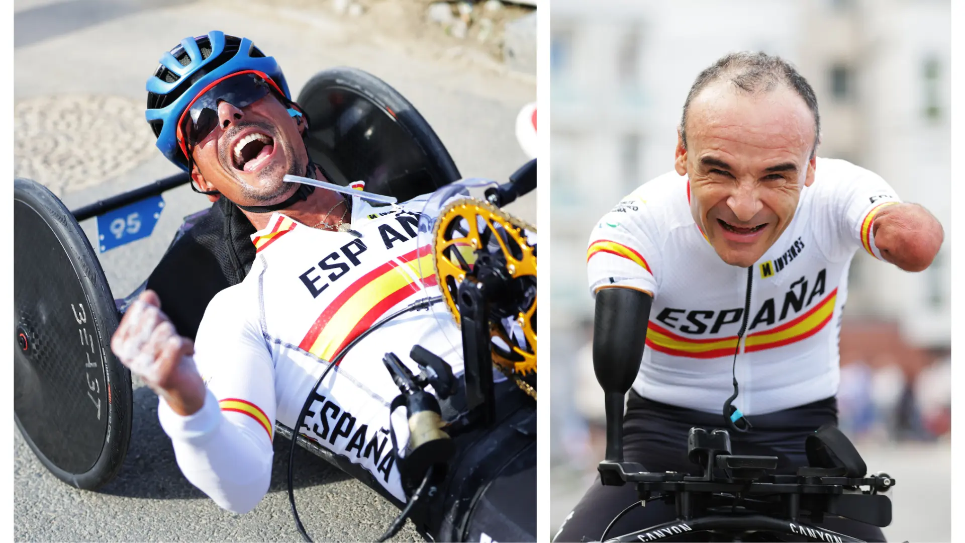 Ricardo ten y sergio garrote, vuelo de oro en las contrarrelojes de los juegos paralímpicos de parís.