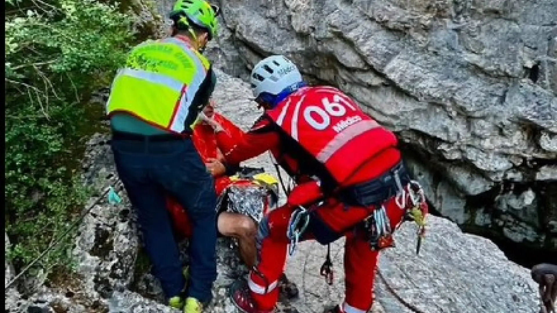 Herido grave un senderista inglés en Añisclo tras recibir el impacto de una roca