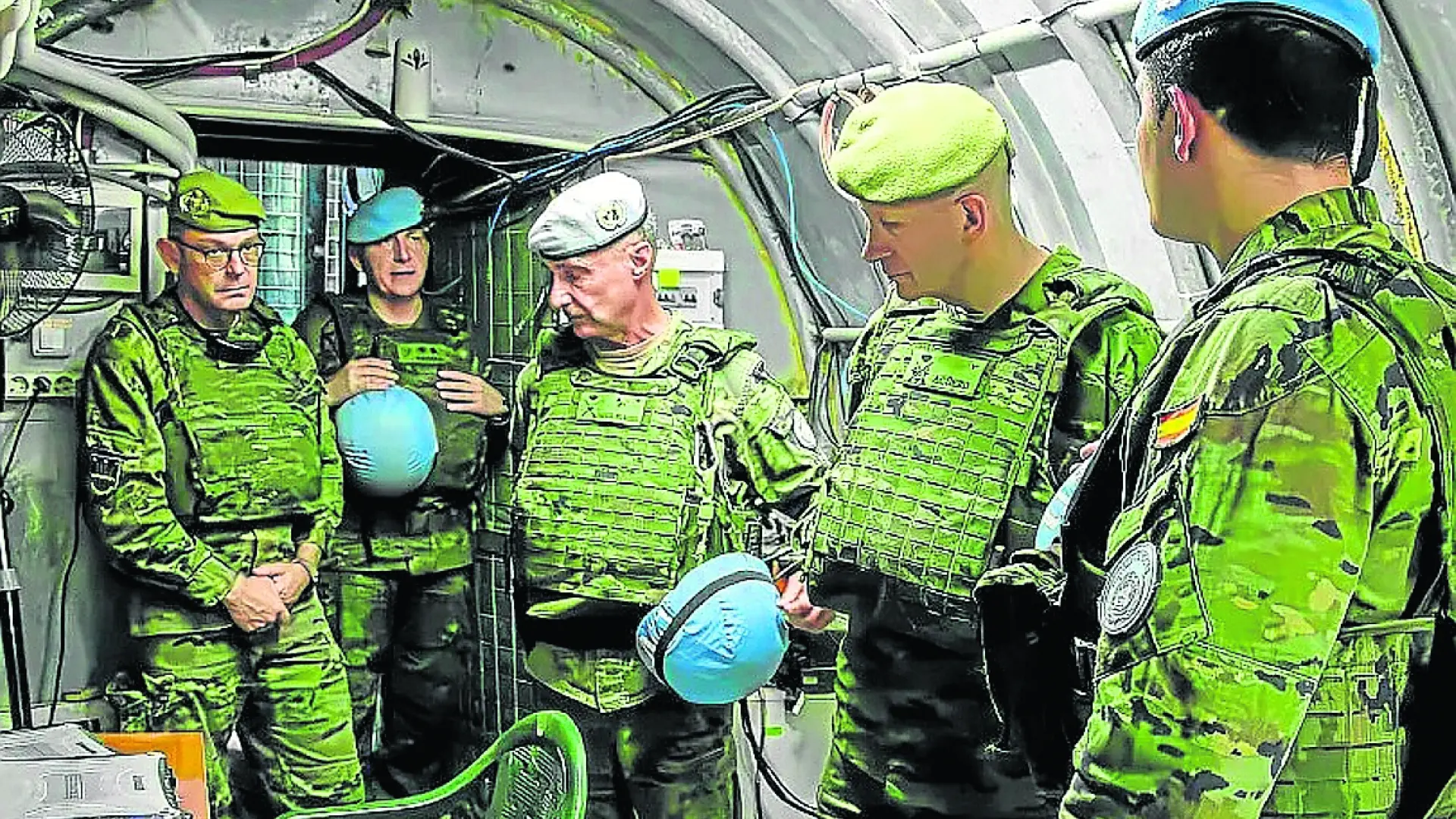 ONU azules cascos en Líbano, la actividad militar israelí cerca de sus bases para los “fundamentalmente preocupatos”.