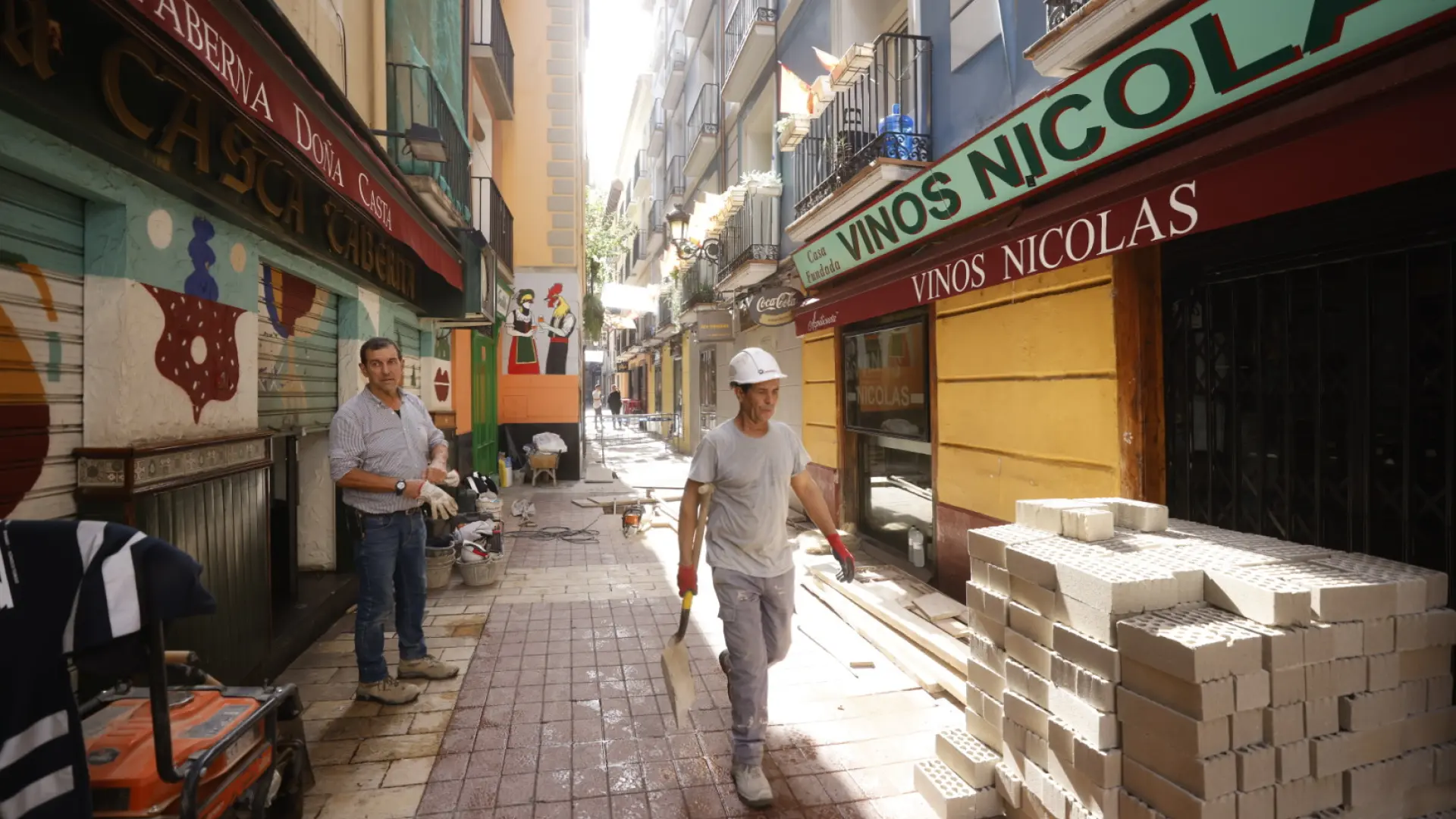 Les travaux de réparation du bâtiment Tubo de Zaragoza touché par le gouffre dureront une semaine