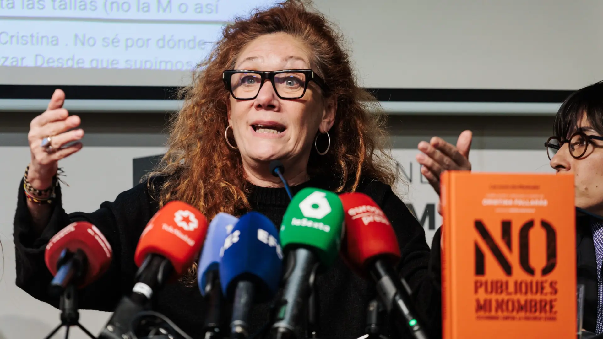 Cristina Fallarás assures that the purpose of her book was not the resignation of Inigo Errejo.