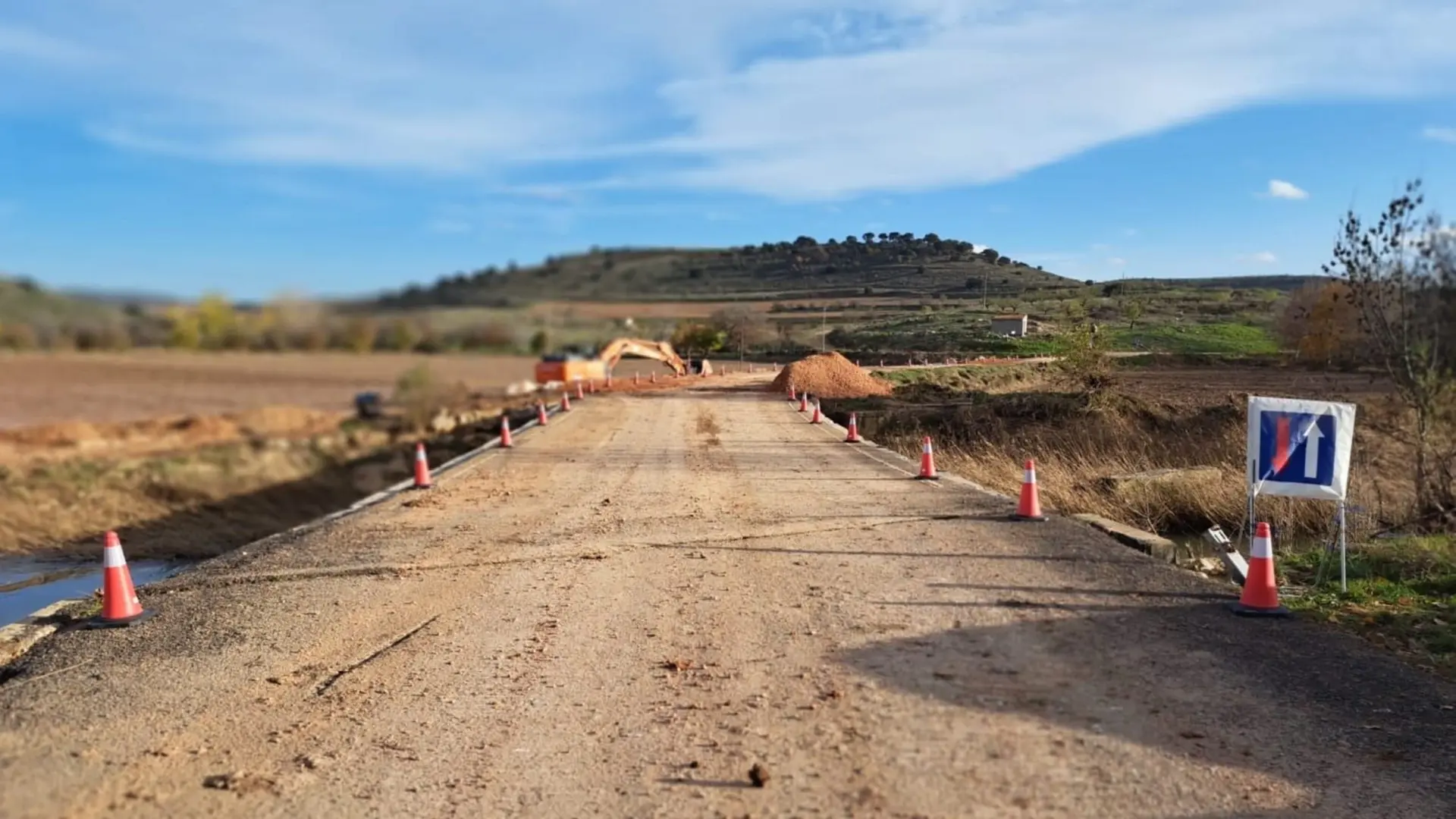 The Diputación de Zaragoza temporarily reopens the access road to Cimballa