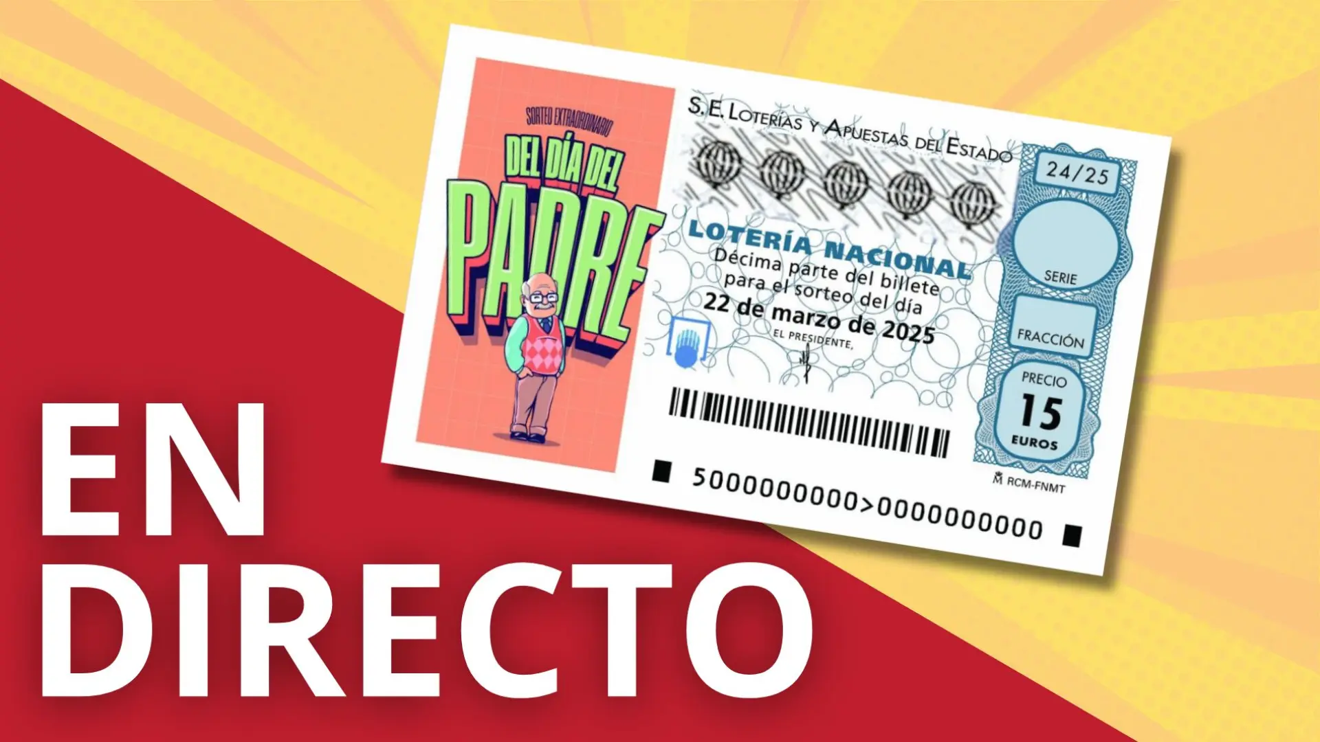 Comprobar sorteo extraordinario día del padre de lotería nacional y los resultados con los números premiados