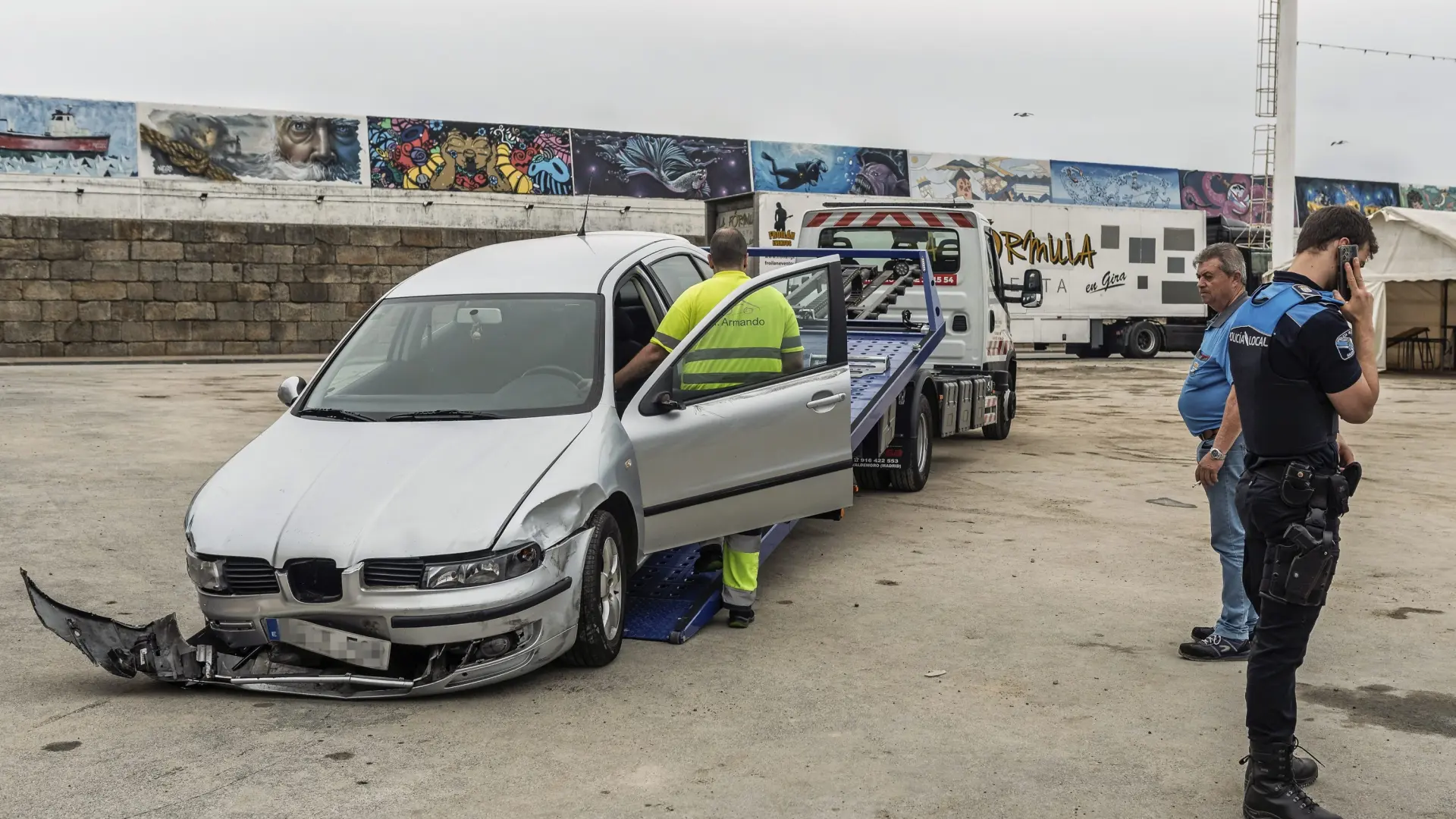 Siete heridos graves y una mujer, crítica tras un atropello múltiple en burela (lugo)