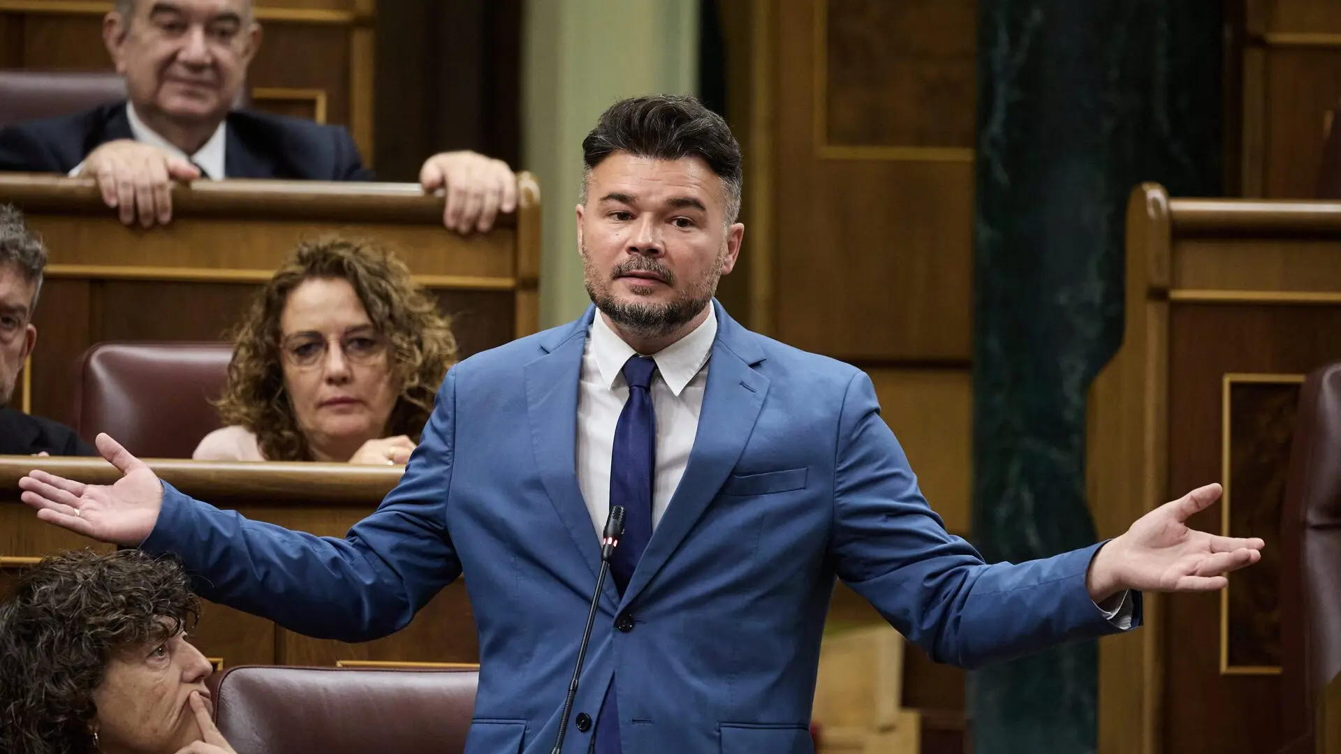 Gabriel Rufián insiste en que, además de "llorar", hay que "hacer algo"  antes de las elecciones: "Sea un mes o un año"