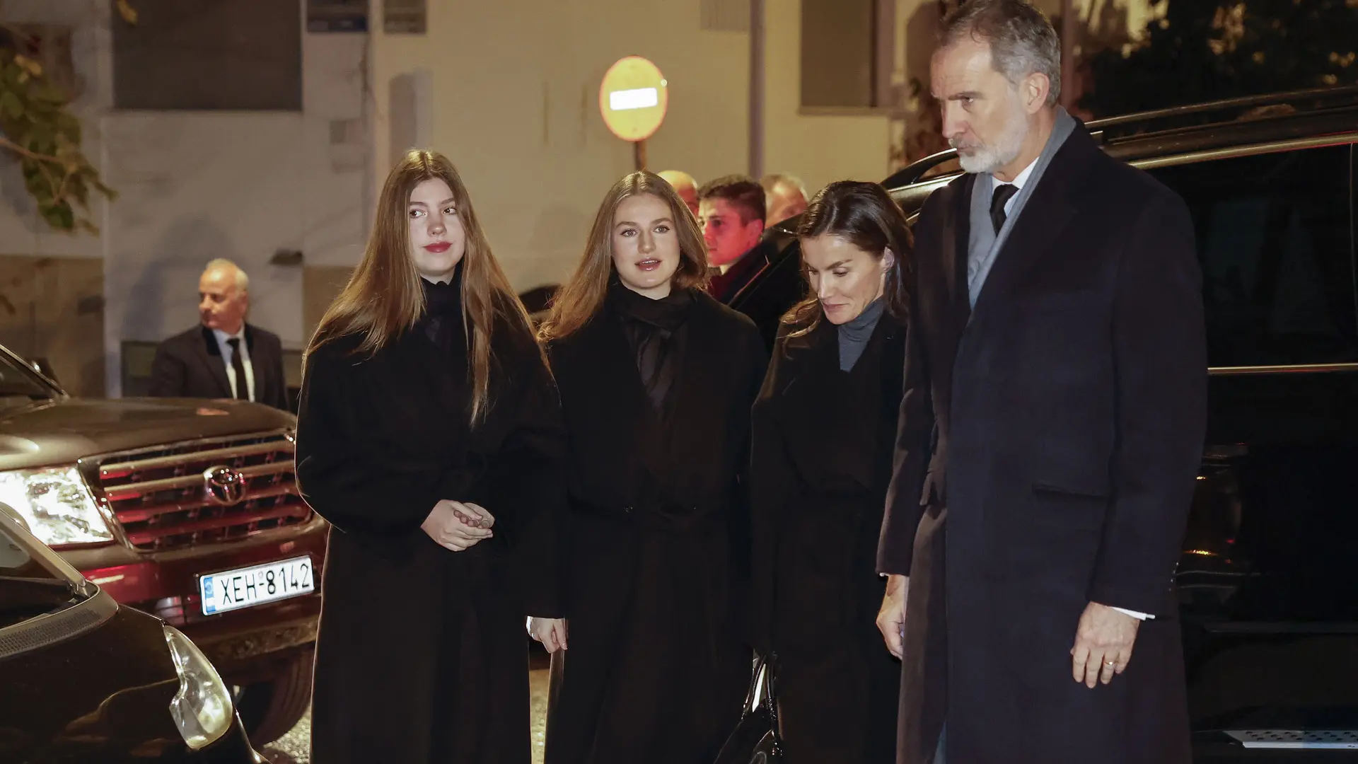 La familia real española, en Atenas para el funeral de Irene de Grecia