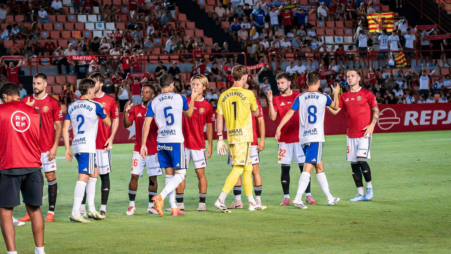 El uno a uno del Real Zaragoza en su derrota en Tarragona por 2-0 en el debut en Primera RFEF
