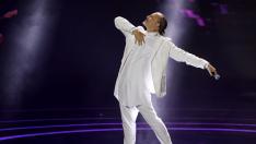 Miguel Bosé durante su actuación.