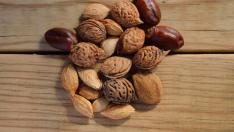 Variedad de frutos secos.