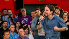 Pablo Iglesias en un acto celebrado este sábado.