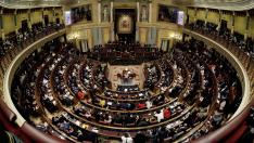 Vista del hemiciclo del Congreso de los Diputados.
