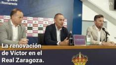 El entrenador del Real Zaragoza subraya que su cambio de opinión y su continuidad en el proyecto del año que viene se sustenta en "una cuestión sentimental".